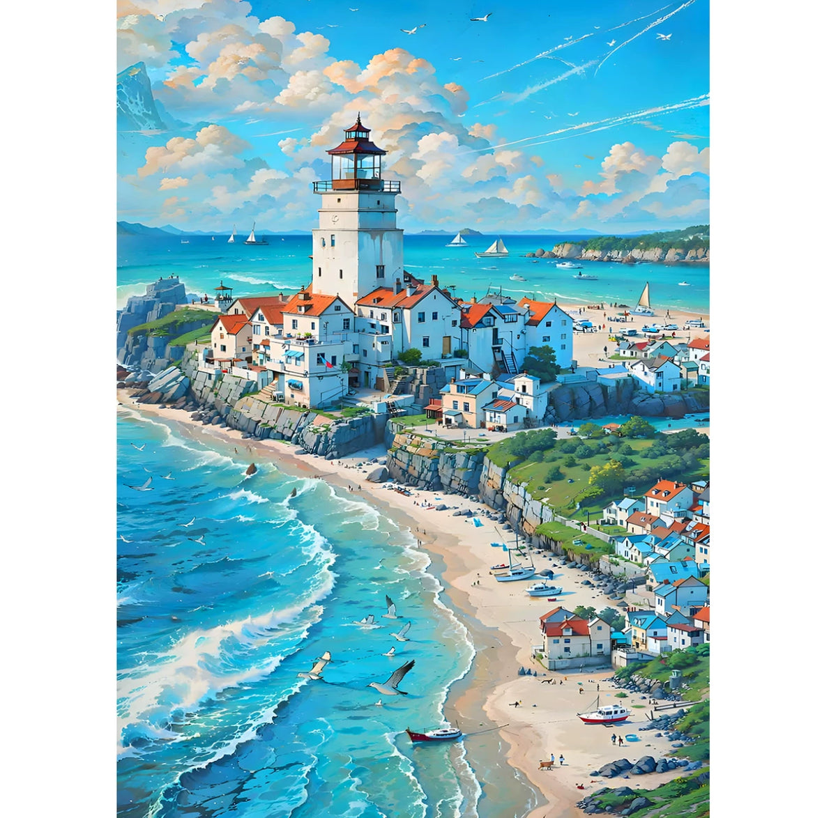 Seaside town 1000 piece puzzle