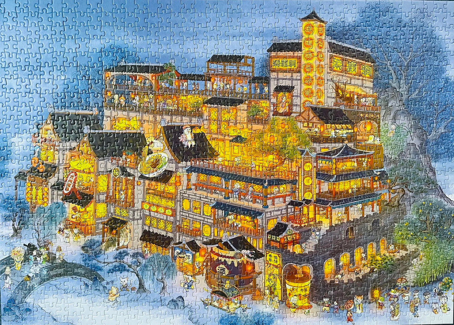 Mountain City Hongyadong 1000 piece puzzle