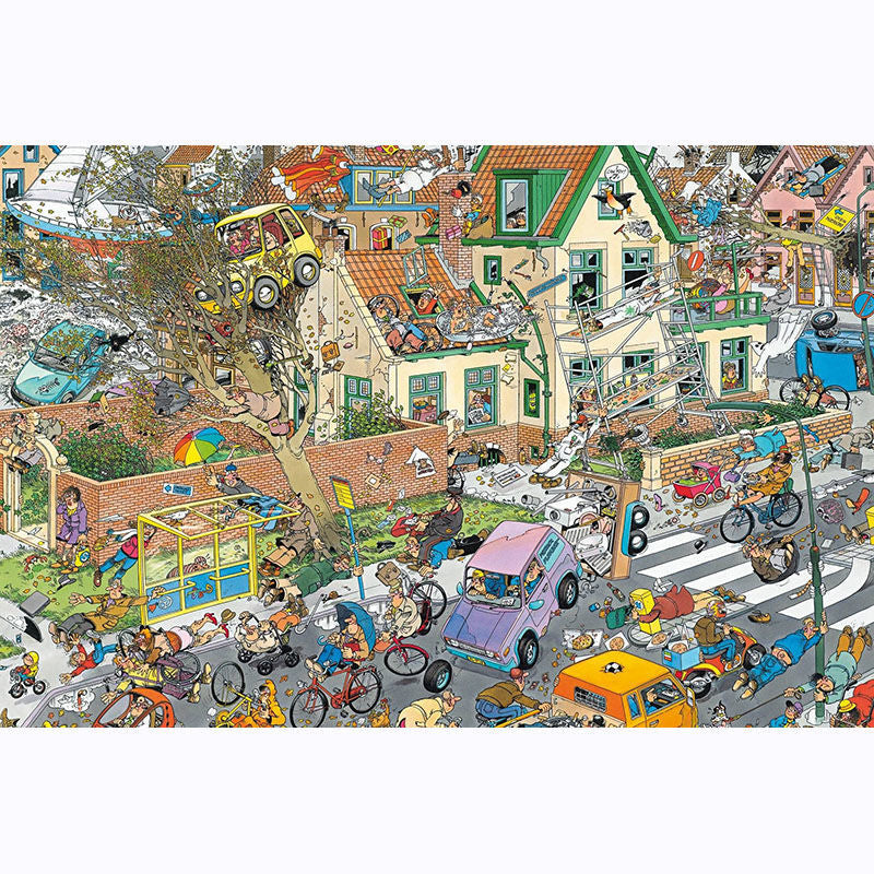 Crazy Typhoon Town 1000 piece puzzle